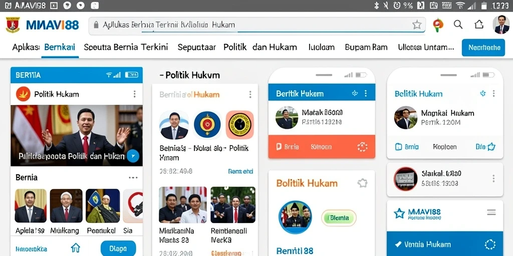 Antarmuka pengguna AMAVI88 yang modern dan informatif.