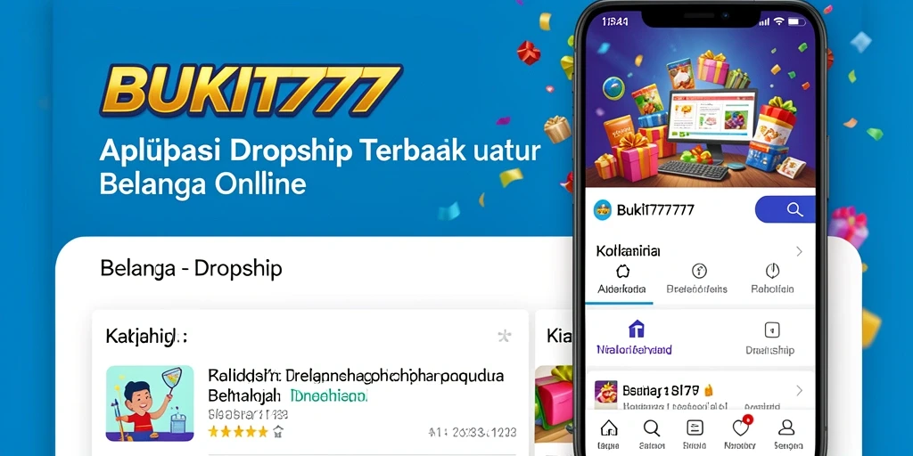 Antarmuka aplikasi BUKIT777 yang user-friendly untuk kebutuhan Dropship.