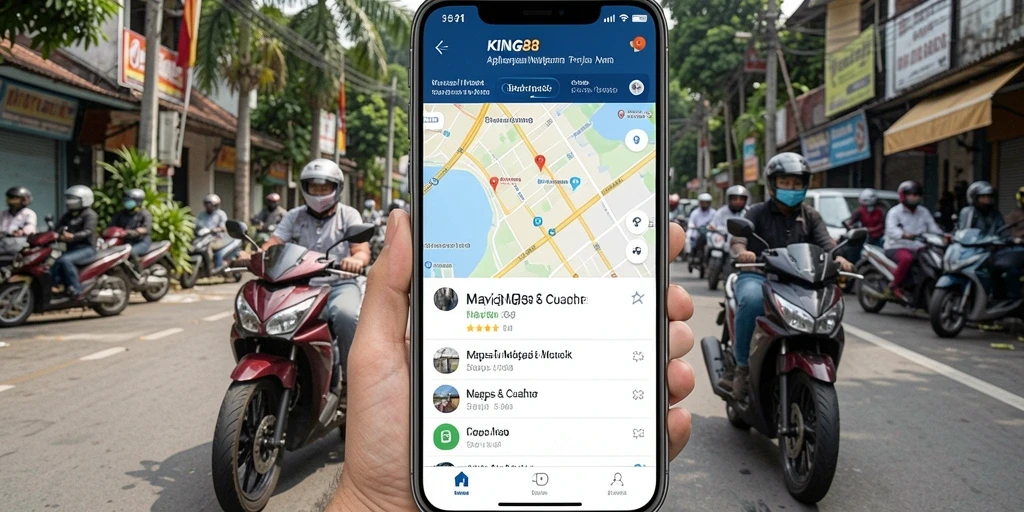 Tampilan antarmuka <strong>KING88</strong> yang sederhana dan informatif untuk navigasi motor.