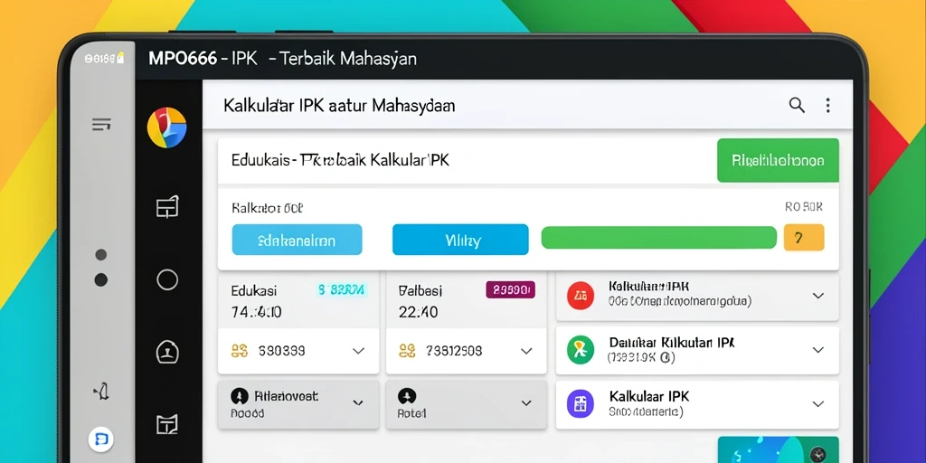 Antarmuka sederhana dan fungsional dari MPO666 untuk Kalkulator IPK.