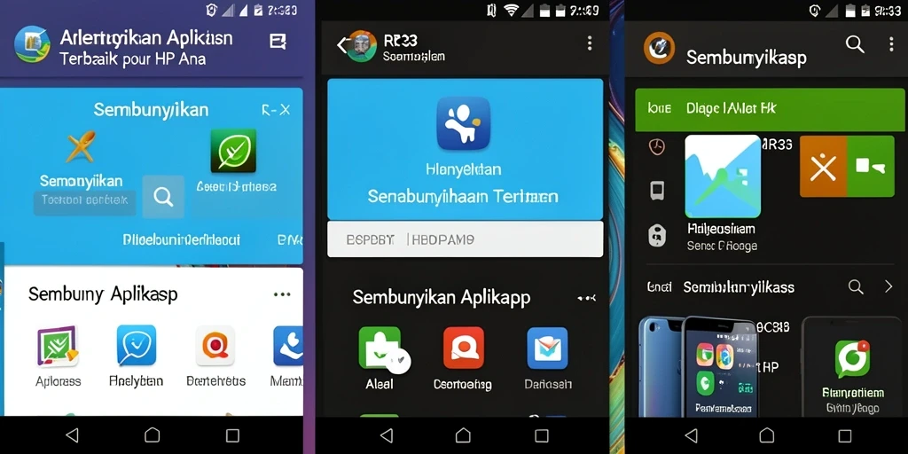 Tampilan antarmuka RR33 untuk menyembunyikan aplikasi dengan mudah.