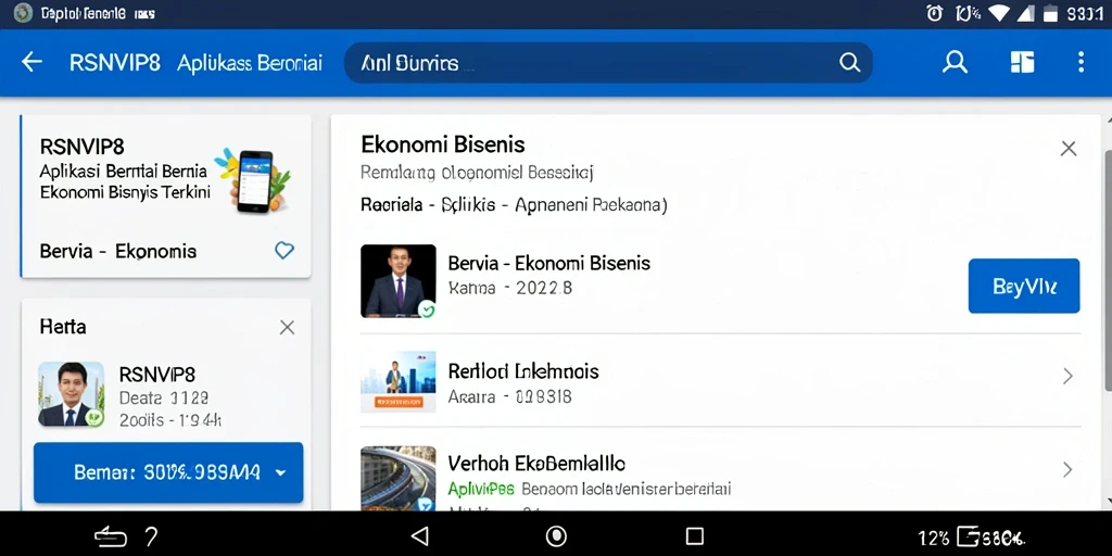 Antarmuka RSNVIP8 yang modern dan informatif untuk bisnis.