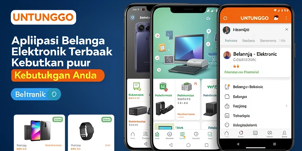 Antarmuka aplikasi UNTUNGGO yang menarik dan fungsional.